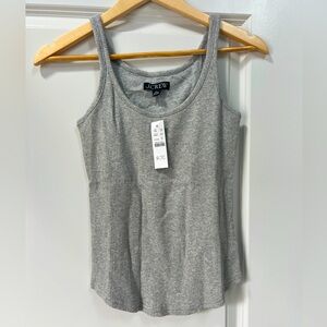NWT J Crew Vintage rib shelf bra tank top, size XS